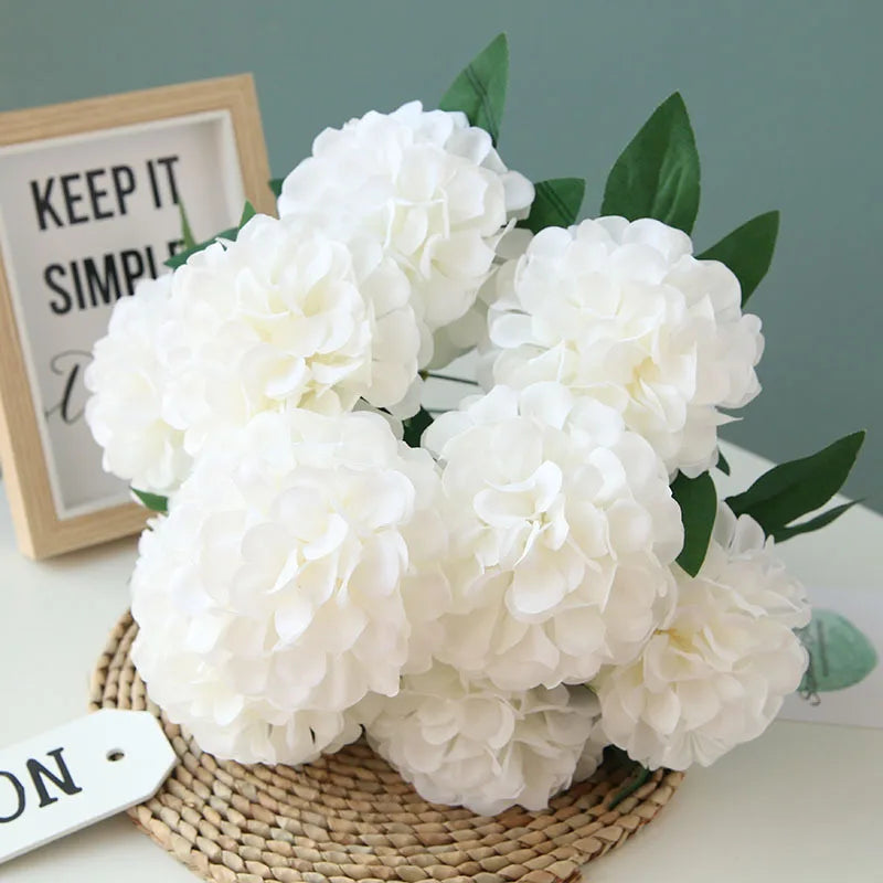Set of 10 artificial dandelion bouquets for interior decoration and events