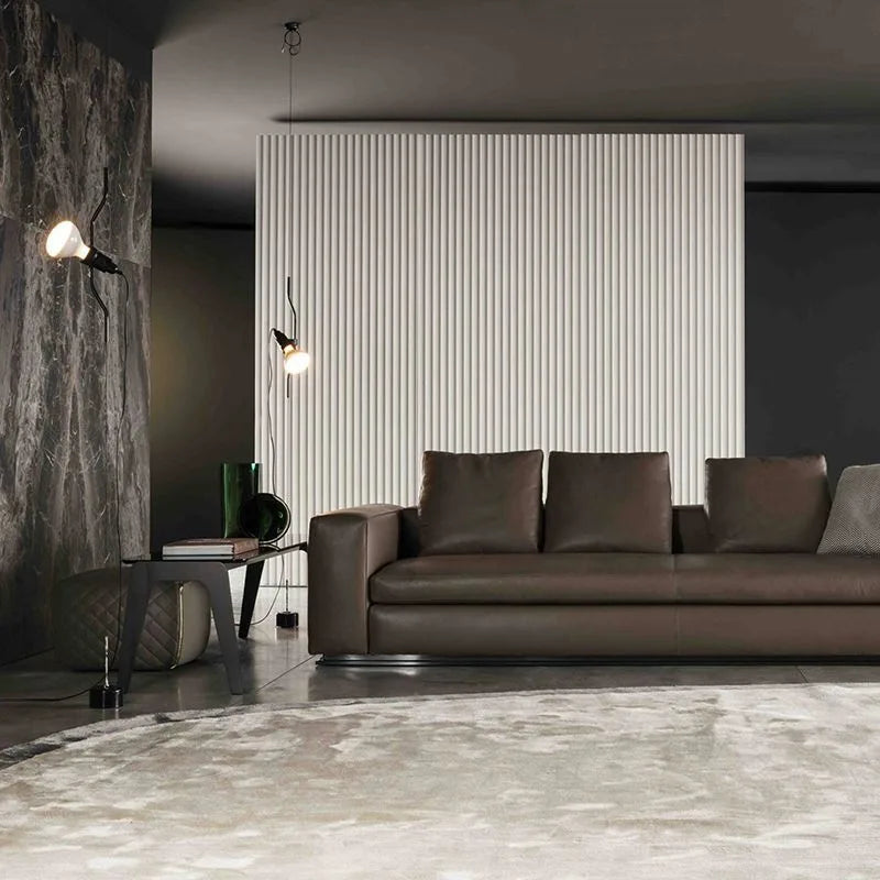 Adjustable metal floor lamp art deco style for modern interiors - vue 5 sur 15