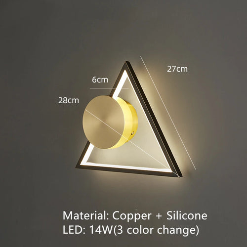 applique murale led en laiton style art déco pour intérieur moderne - vue 12 sur 23
