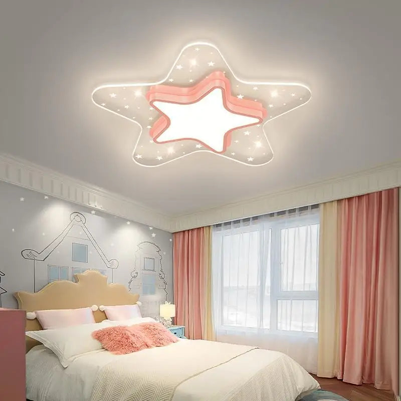 Starry sky ceiling light for children's bedroom nordic warm decor