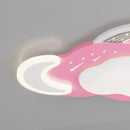 Modern rainbow cloud ceiling light for children's room
