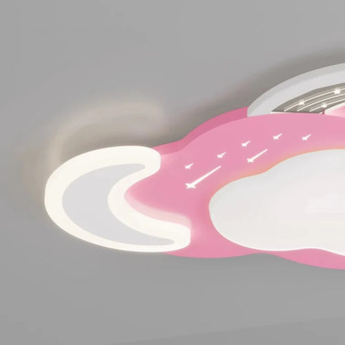 Modern rainbow cloud ceiling light for children's room - vue 7 sur 8
