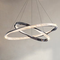 Modern circular LED chandelier for interior decoration