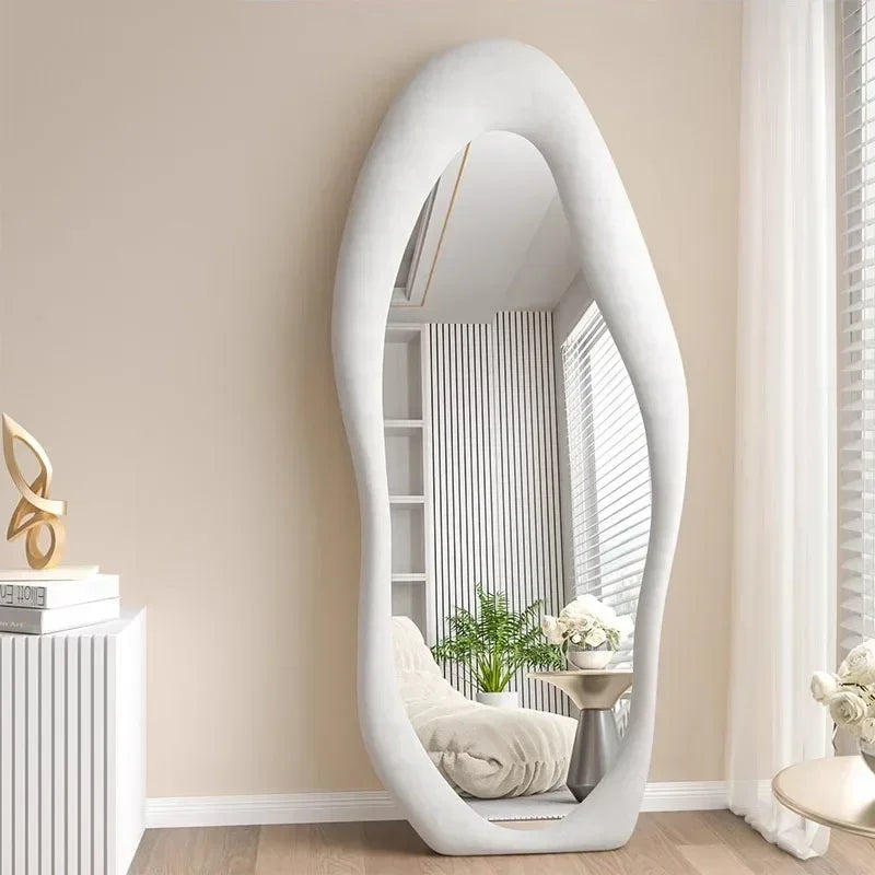 Nordic wavy full length mirror for interior decoration - vue 4 sur 13
