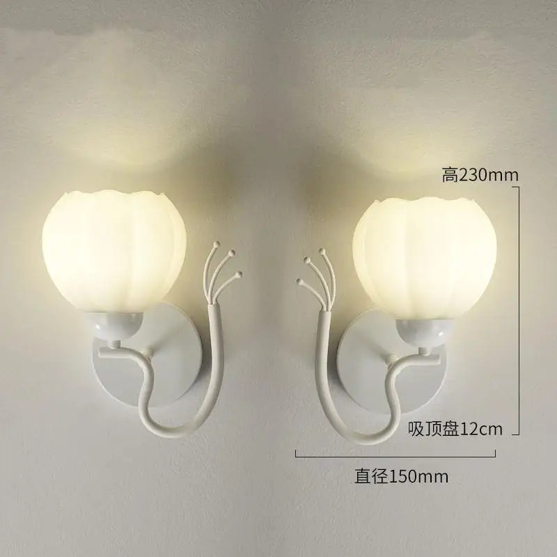 Pumpkin-shaped wall light for indoor decor - vue 8 sur 11