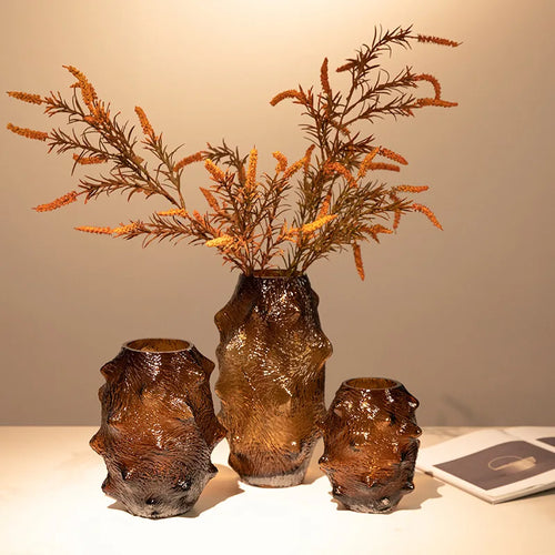 sea ​​cucumber glass vase for decorative terrarium - vue 5 sur 10