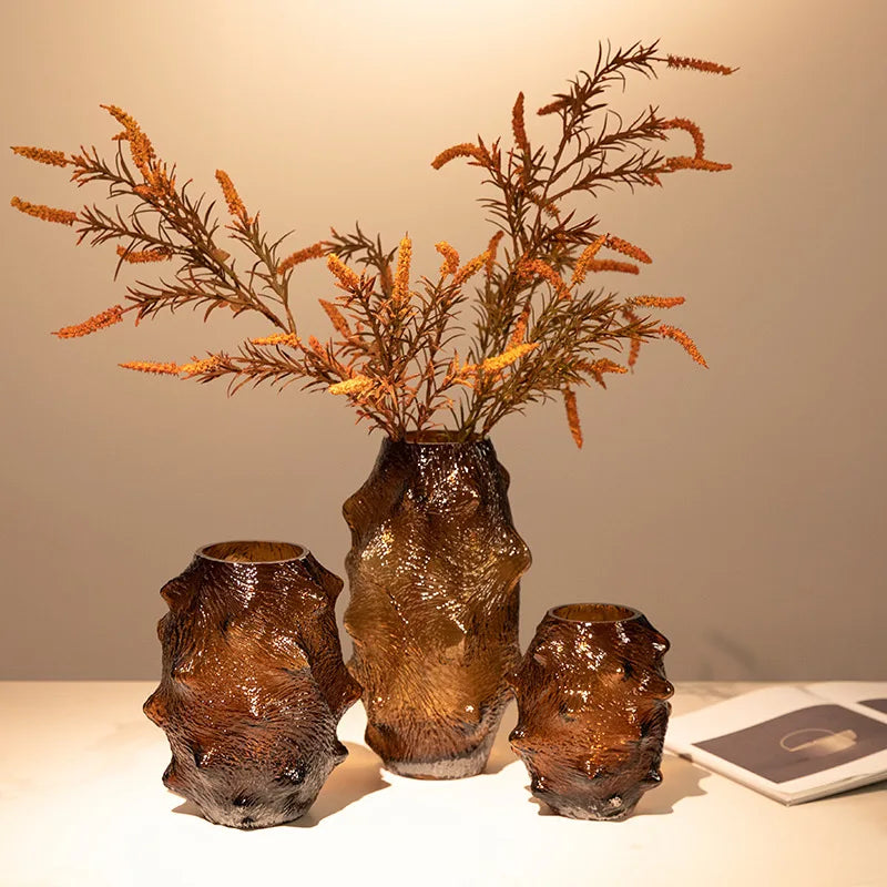 sea ​​cucumber glass vase for decorative terrarium - vue 4 sur 10