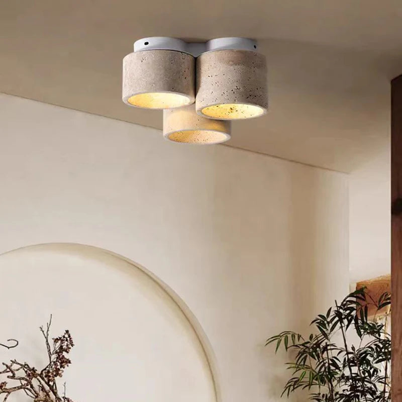 Natural marble ceiling light hanging lamp