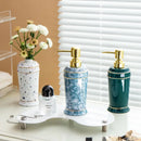 ceramic soap dispenser for shower gel and disinfectant