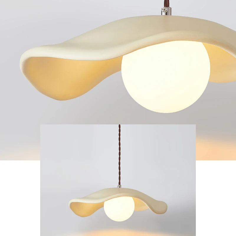 Minimalist Nordic wabi sabi chandelier for modern decor - vue 5 sur 9