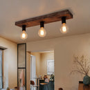 Vintage creative wooden chandelier solid wood ceiling light for restaurant, living room, hallway or café