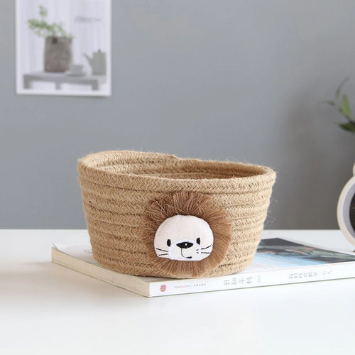 cute animal shaped storage basket for kids - vue 2 sur 8