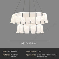 Modern and creative acrylic LED pendant light
