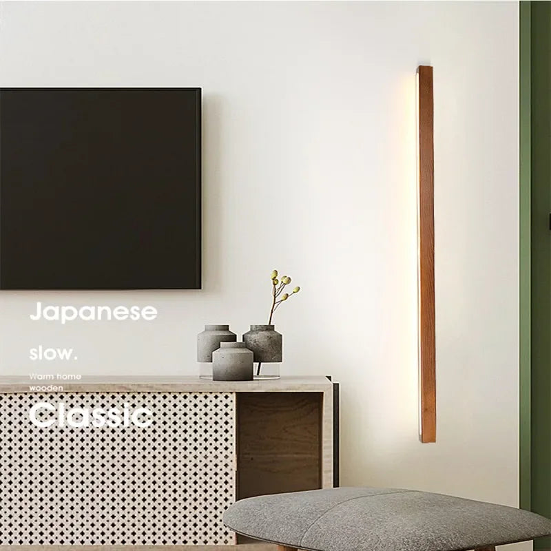 Modern solid wood wall light for elegant interiors