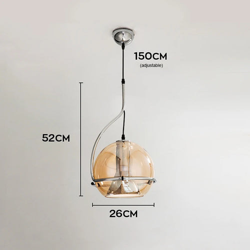 Retro small pendant light for living room, luxury creative nostalgic office and bedroom pendant