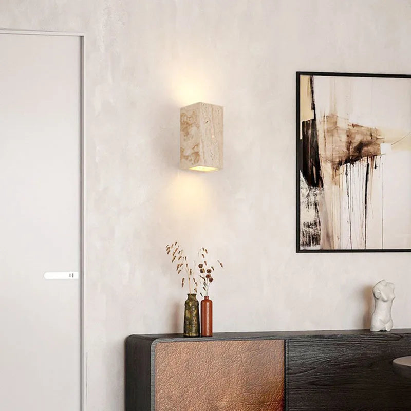 Creative cuboid LED wall light 3000k - vue 4 sur 8