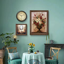 Nordic retro silent wall clock for stylish interior