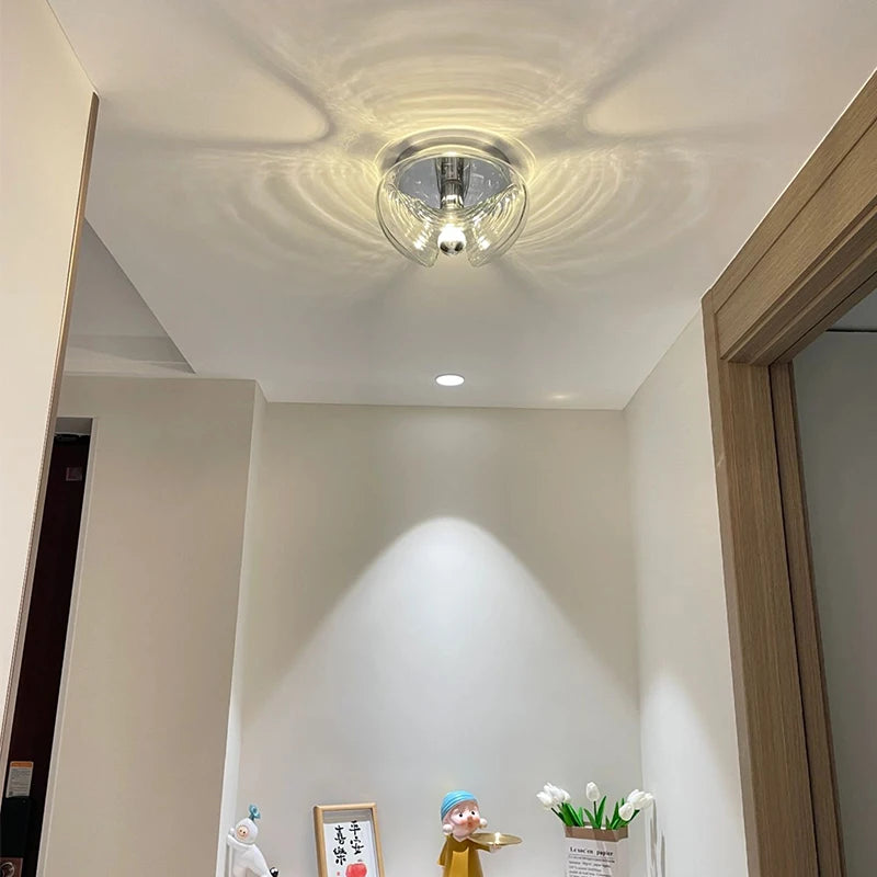 Modern glass wall light for interior decoration and lighting - vue 5 sur 11