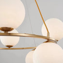 Nordic white glass pendant light for decorative interiors