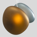 Modern glass LED pendant light with adjustable cable for indoor decor