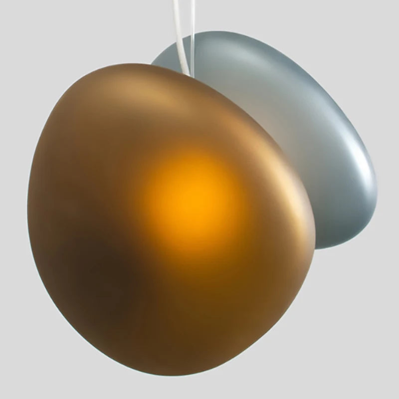 Modern glass LED pendant light with adjustable cable for indoor decor - vue 5 sur 28