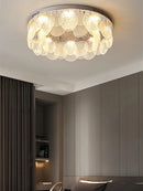 Modern chrome glass ceiling light chandelier decoration 2024