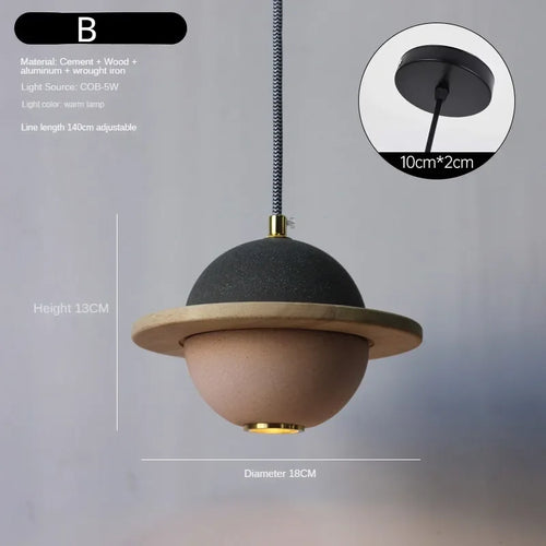 Modern LED chandelier with creative design for children - vue 16 sur 15