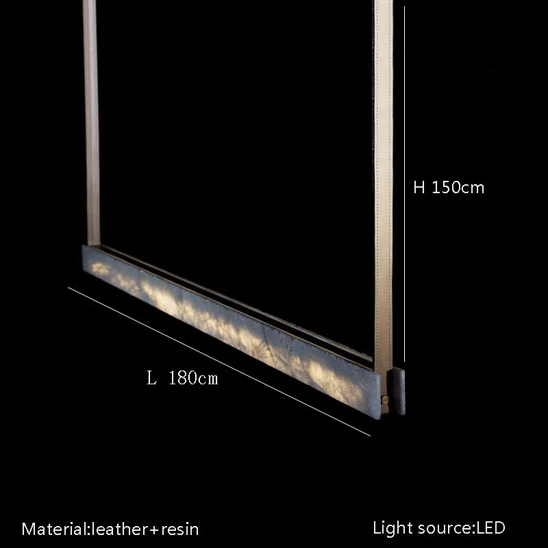 High-end modern minimalist marble effect LED chandelier