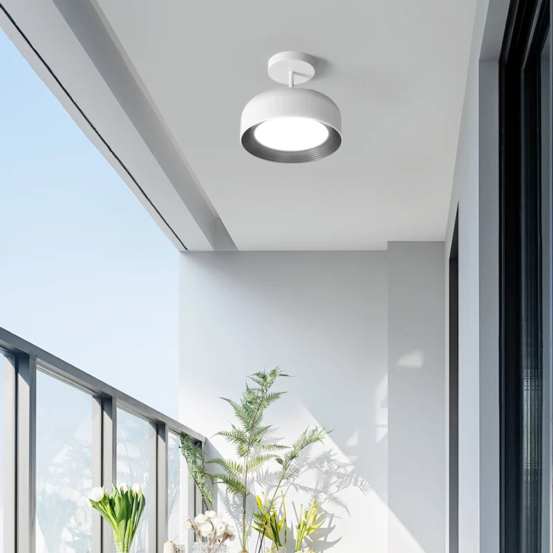 Retro full spectrum eye protection ceiling lights bauhaus chrome - vue 6 sur 8