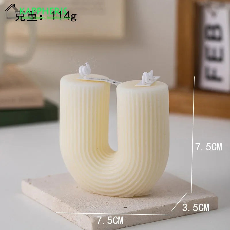 U-shaped scented candles decorative guest gift set