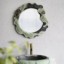 retro adhesive oval decorative mirrors for wall decoration
