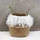 woven wicker basket for versatile storage and decoration - vue 9 sur 18