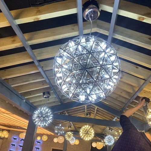 Creative nordic style LED starburst chandelier - vue 6 sur 6