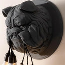 Vintage bulldog design resin wall light