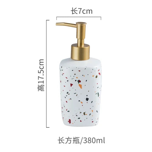 ceramic bottle for portable soap and lotion