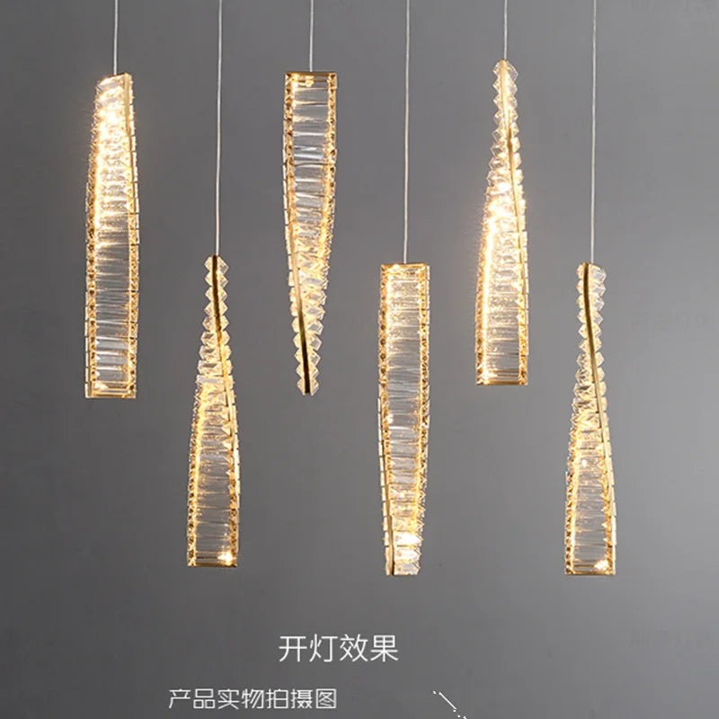 Modern crystal chandelier for an elegant atmosphere