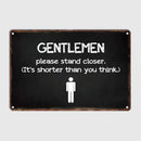 retro metal sign for fun wall decor