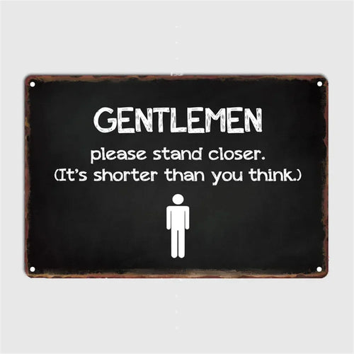 retro metal sign for fun wall decor - vue 14 sur 38
