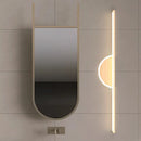 Modern LED wall light with wood grain for interior decor