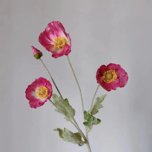 Artificial poppy flower bouquet for home, garden, and party decoration - vue 26 sur 26
