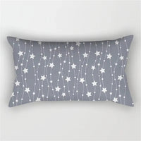 Geometric grey patchwork decorative cushion cover for living room or bedroom