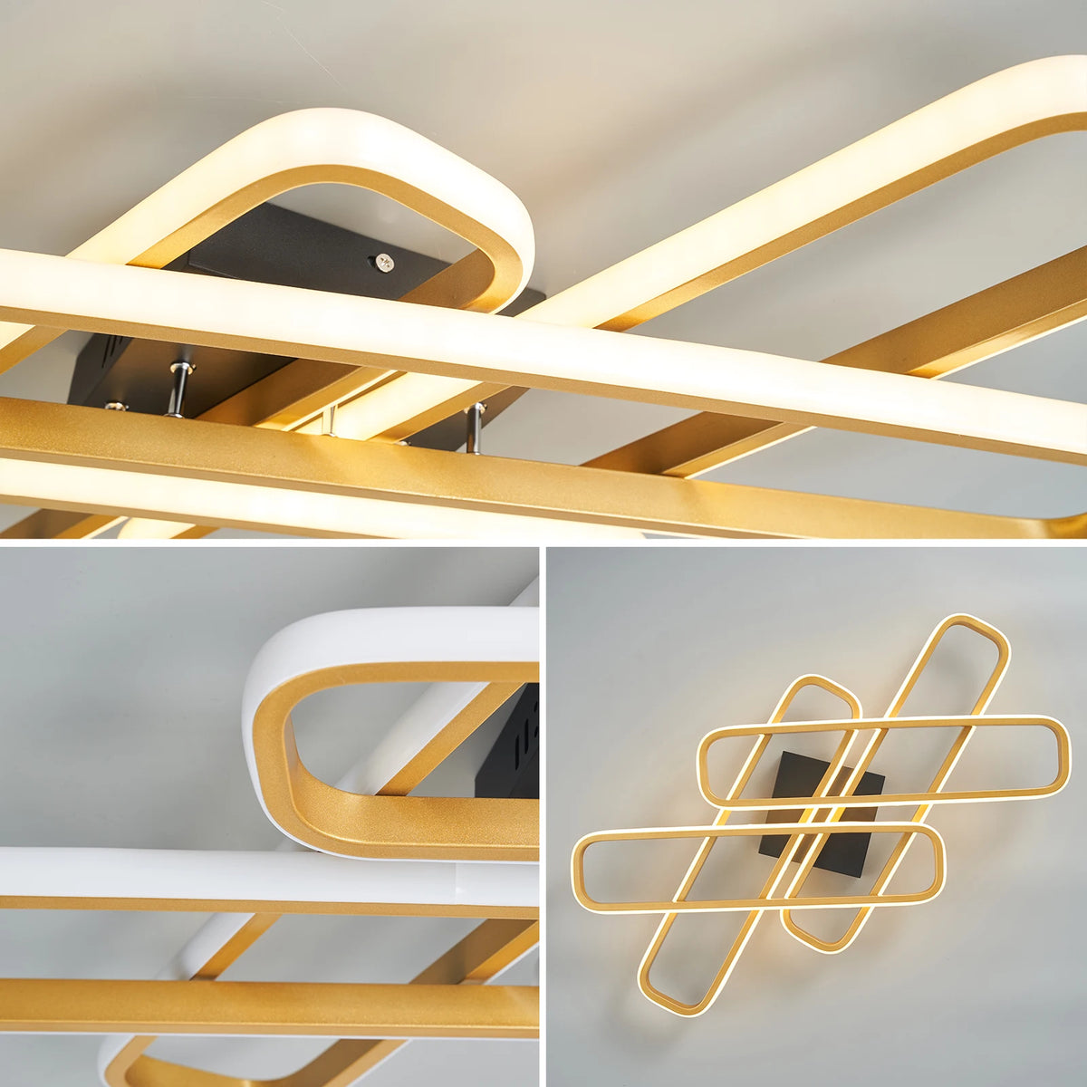 Modern creative LED chandelier for indoors - vue 3 sur 10