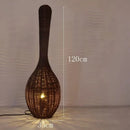 Wabi sabi bamboo floor lamp for unique interior decor