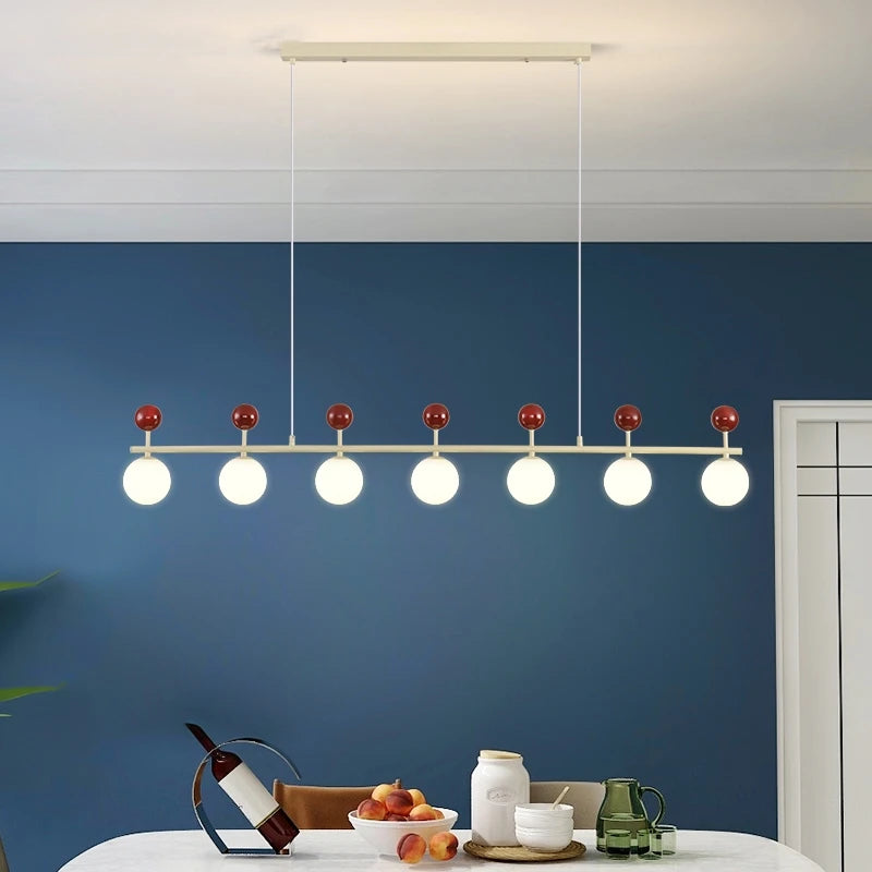 lustre en verre et métal 	 style éclairage dynamique - vue 4 sur 15