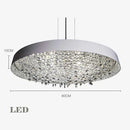Modern black and white crystal chandelier for interior decor