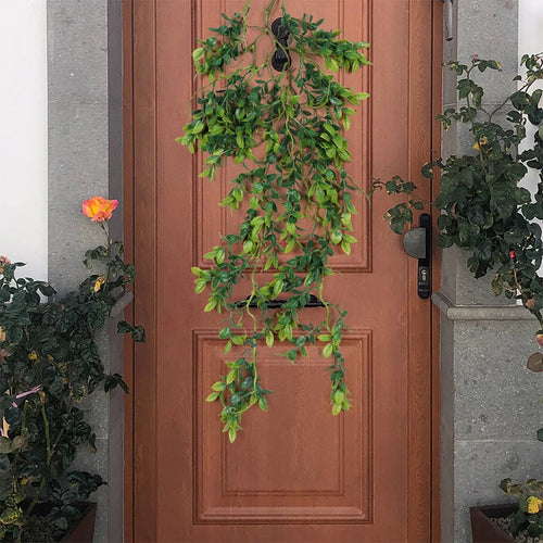 Artificial eucalyptus rattan leaves for indoor and outdoor decoration - vue 6 sur 13