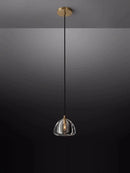 American retro brass and crystal chandelier for elegant lighting