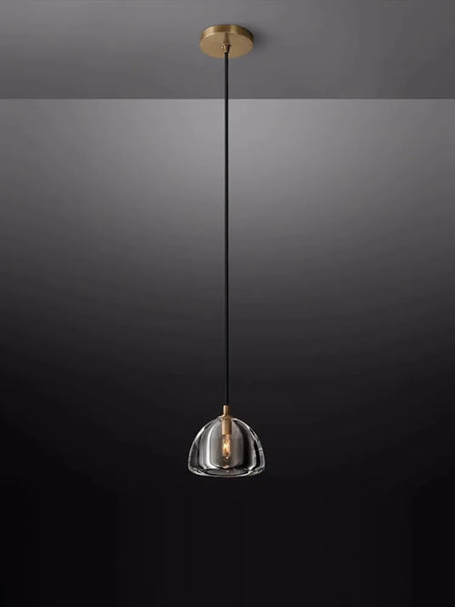 American retro brass and crystal chandelier for elegant lighting - vue 6 sur 20