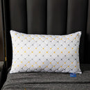 1pc Soft and Supportive White Pillow, Simple Polyester Rectangular Neck Pillow for Home and Hotel,18.9x29.13In