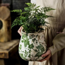 retro ceramic flower pots for plants and orchids